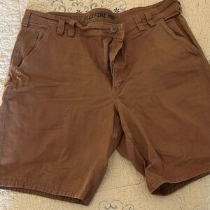 Men's Brown Duluth Trading Cargo Shorts